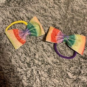 Set of 2 rainbow bows